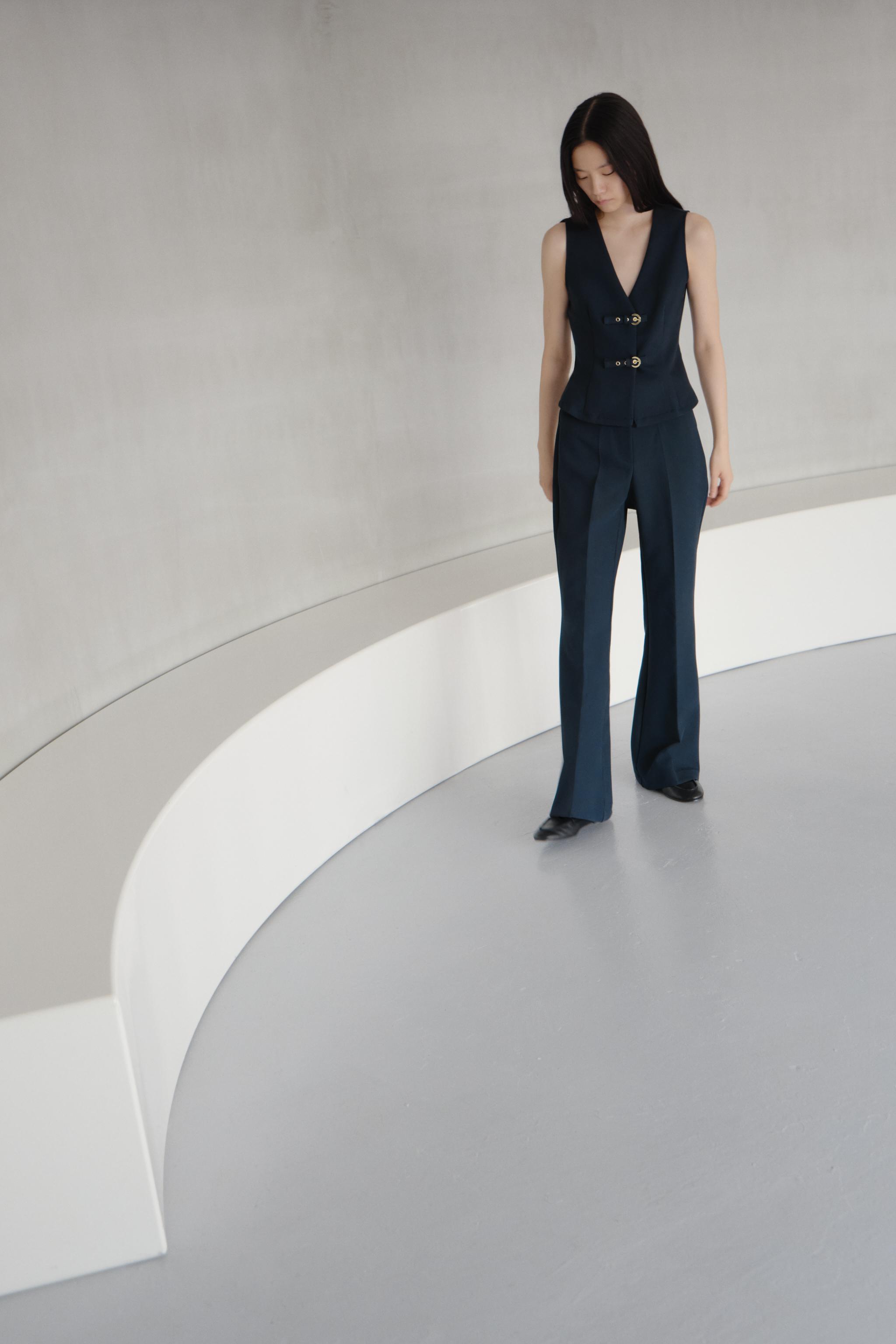 美品！ZARA テーラードパンツスーツ　XL,Lサイズ スーツ – レディース スーツジャケット | ZARA 日本