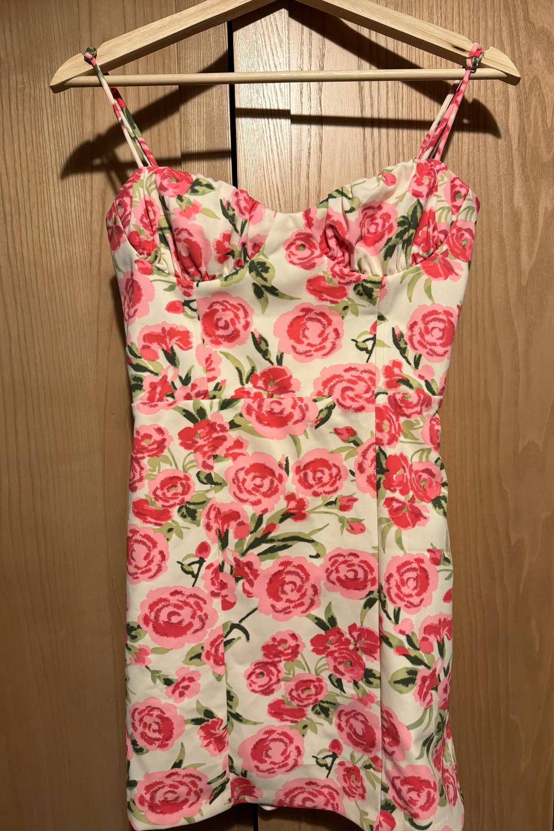 FLORAL CORSETRY-INSPIRED DRESS