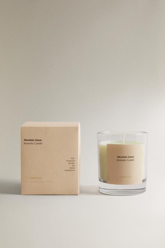 (200 G) VELA AROMÁTICA ABSOLUTE LINEN - Mostarda da Zara - Imagem 0
