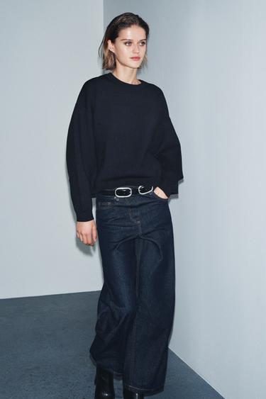 SUDADERA PUNTO LISO - Marino de Zara