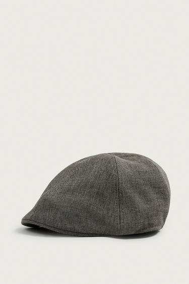 Zara TEXTURED BERET - Brown