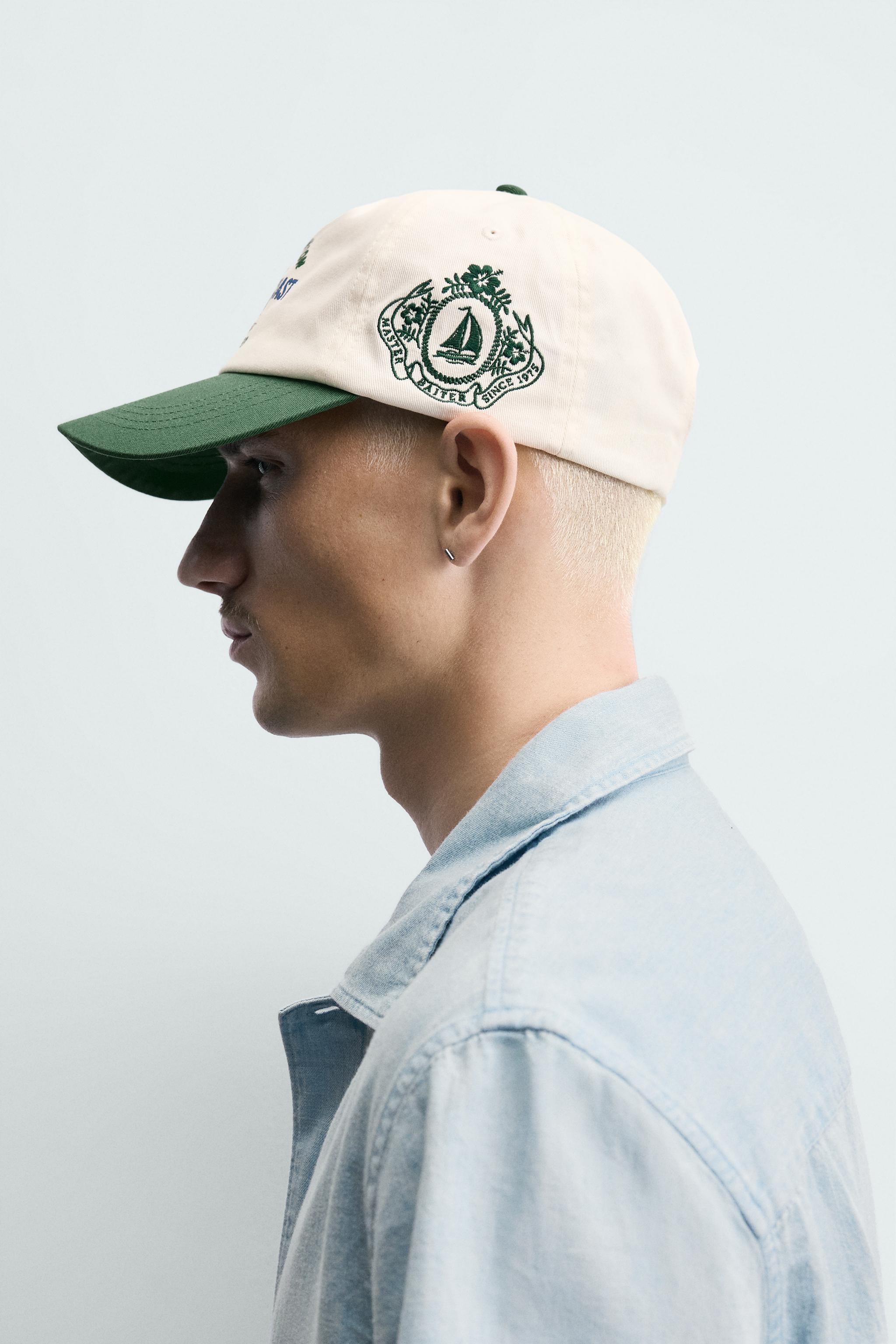 Мужские кепки Zara CONTRASTING FLAT VISOR — фото 2