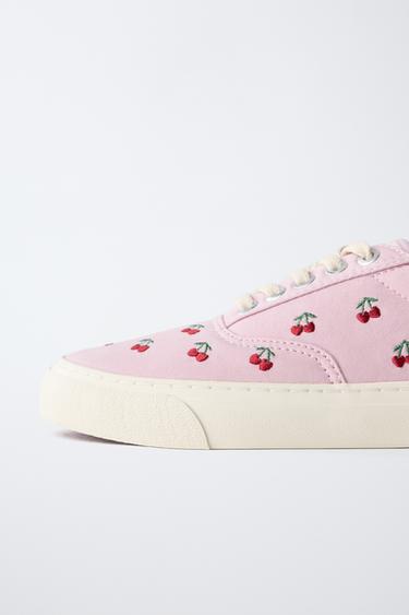 TENNIS EN COTON BRODÉS - Rose de Zara - Image 3