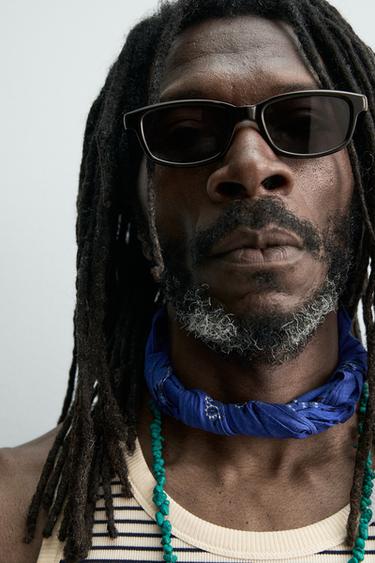 BANDANA À IMPRIMÉ PAISLEY AARON LEVINE X ZARA - Bleu de Zara - Image 1