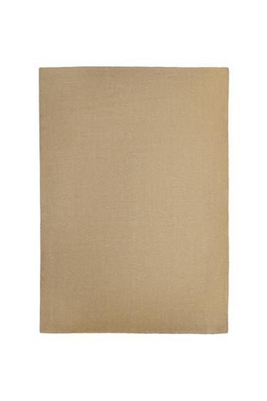 Zara WOOL CASHMERE AREA RUG - Beige