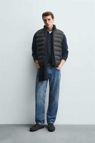 CHALECO ACOLCHADO LIGERO WATER REPELLENT - Negro de Zara - Imagen 0