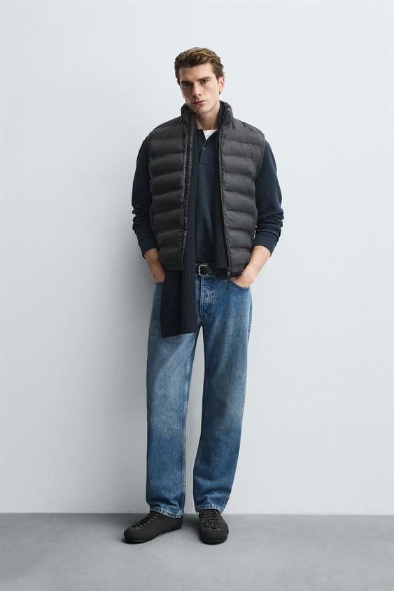 CHALECO ACOLCHADO LIGERO WATER REPELLENT - Negro de Zara - Imagen 0