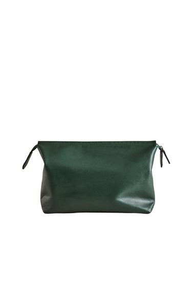 NECESSAIRE DE PELE DE VIAGEM - Verde da Zara