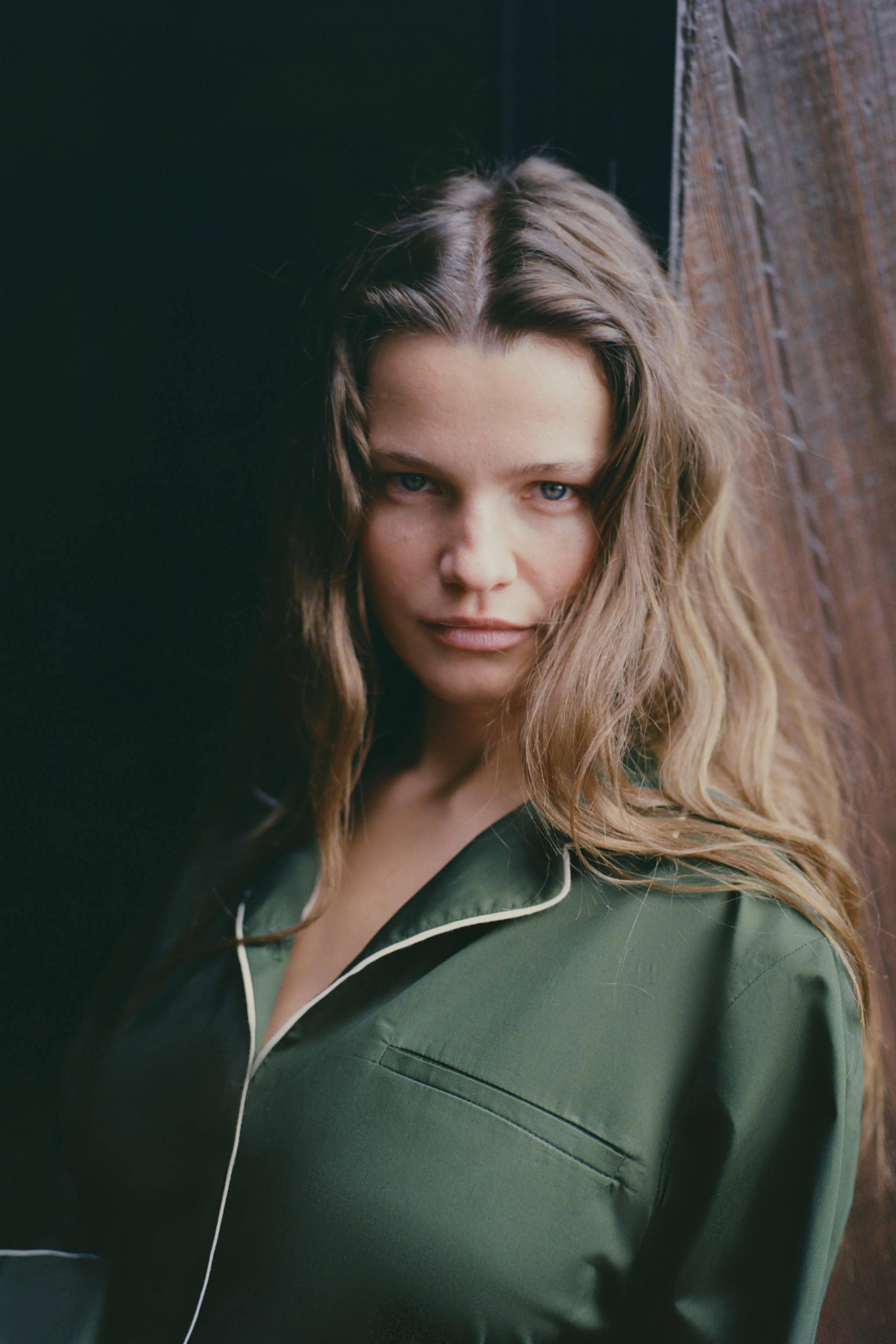 CONTRAST POPLIN SHIRT