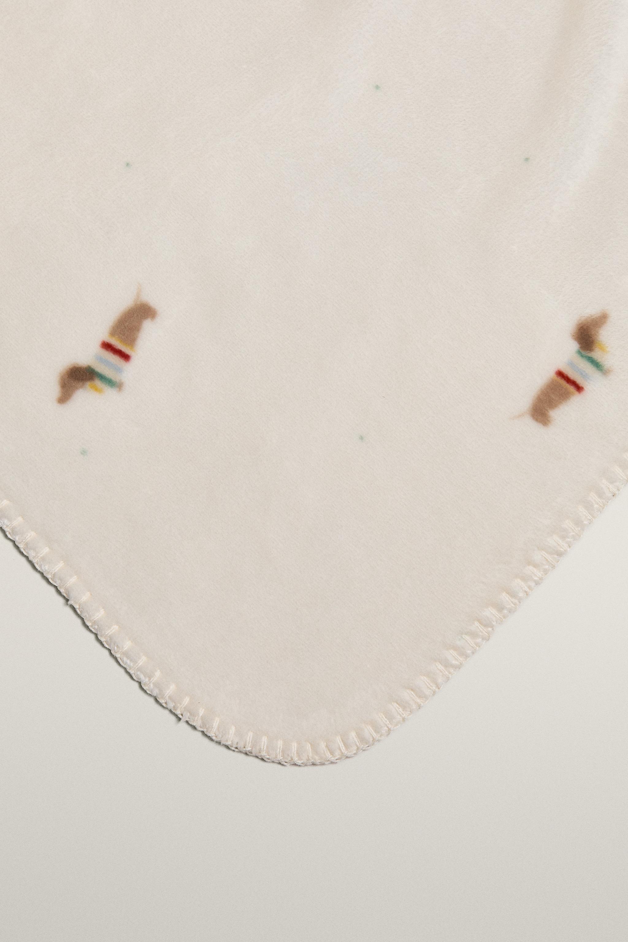 BABY DACHSHUND FLEECE BLANKET