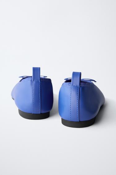 BALLERINES BASIQUES - Bleu de Zara - Image 3
