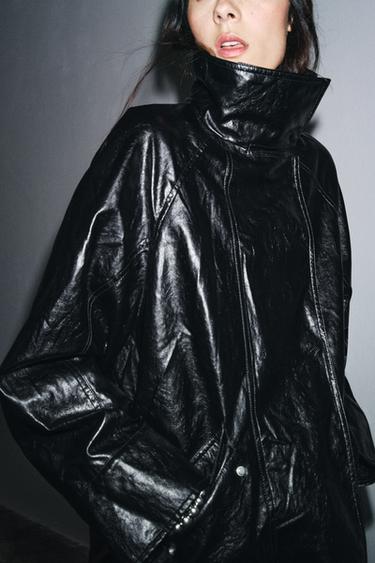 VESTE BRILLANTE ZW COLLECTION - Noir de Zara - Image 2
