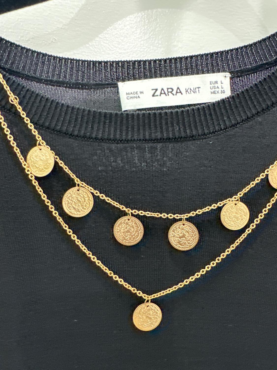 SWEATER WITH CHAIN NECKLACE - Image 2