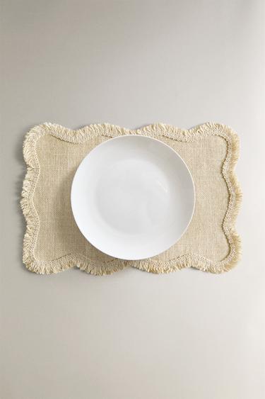 WAVY JUTE PLACEMAT - Light beige by Zara - Image 4