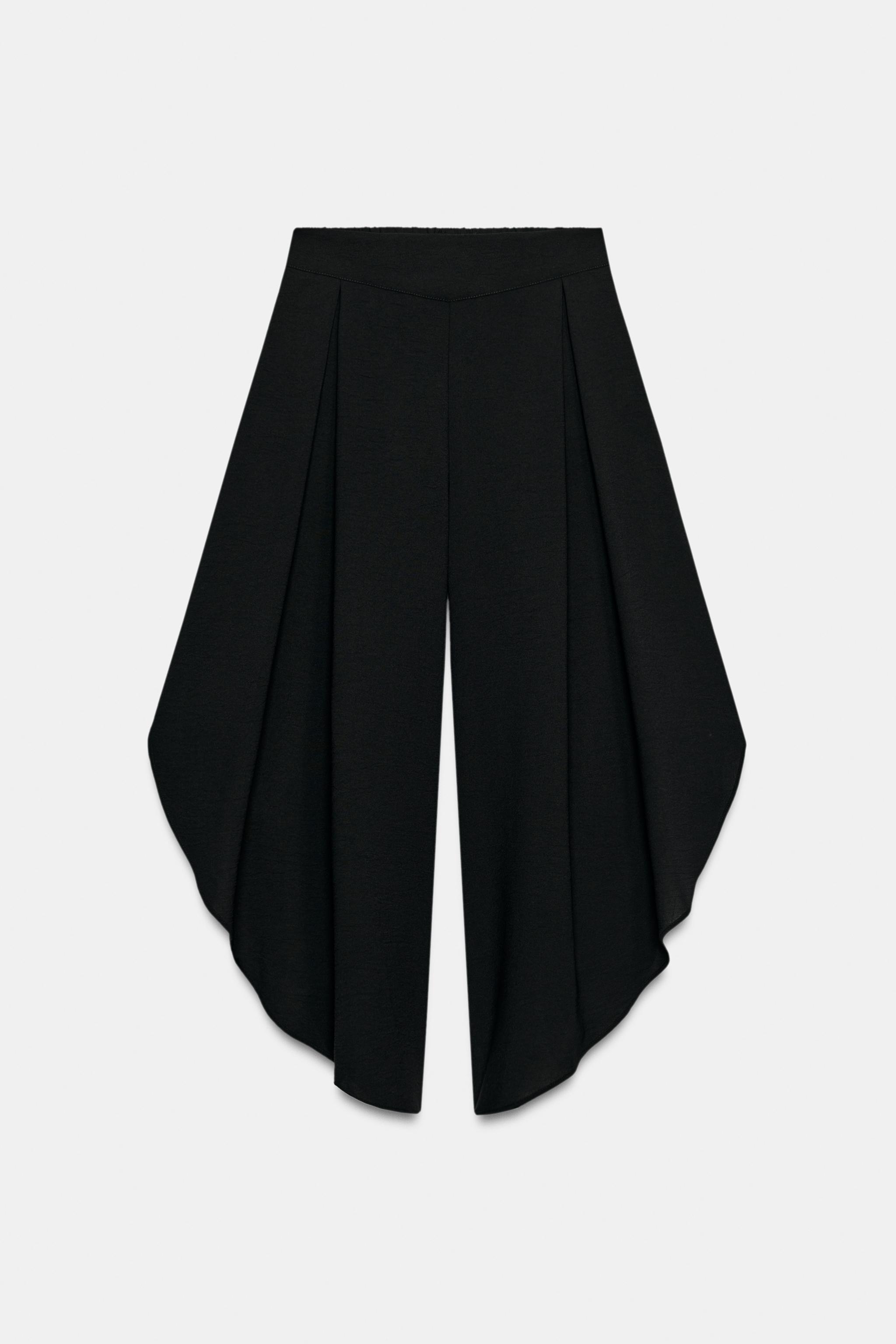 Женские брюки Zara FLOWY VENTED PANTS — фото 4