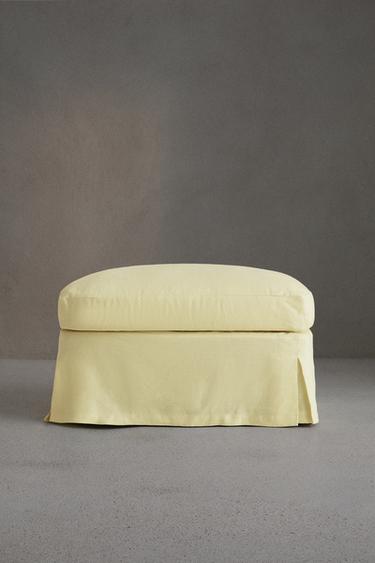 FOOTSTOOL 01 - Amarillo claro de Zara