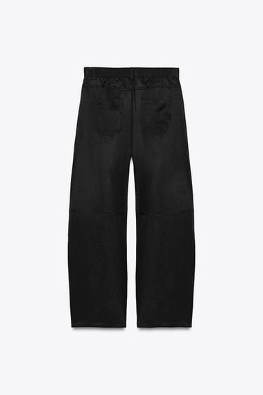 ZW COLLECTION LOOSE-FITTING TROUSERS - Black by Zara - Image 6