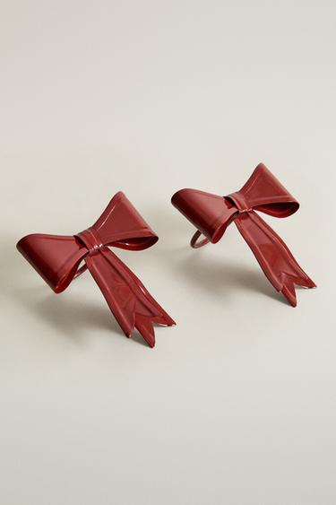 CHRISTMAS BOW NAPKIN HOLDER PACK (PACK OF 2) — Red 2