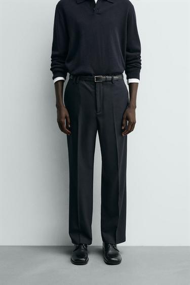 PANTALÓN STRAIGHT FIT CONFORT - Mariño de Zara