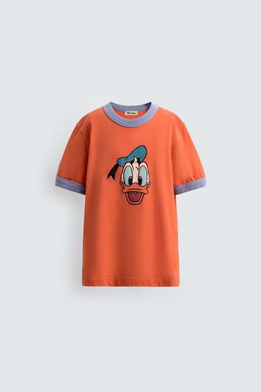 7-14 TUỔI/ ÁO PHÔNG VỊT DONALD HARRY LAMBERT FOR ZARA X DISNEY - Màu đỏ từ Zara