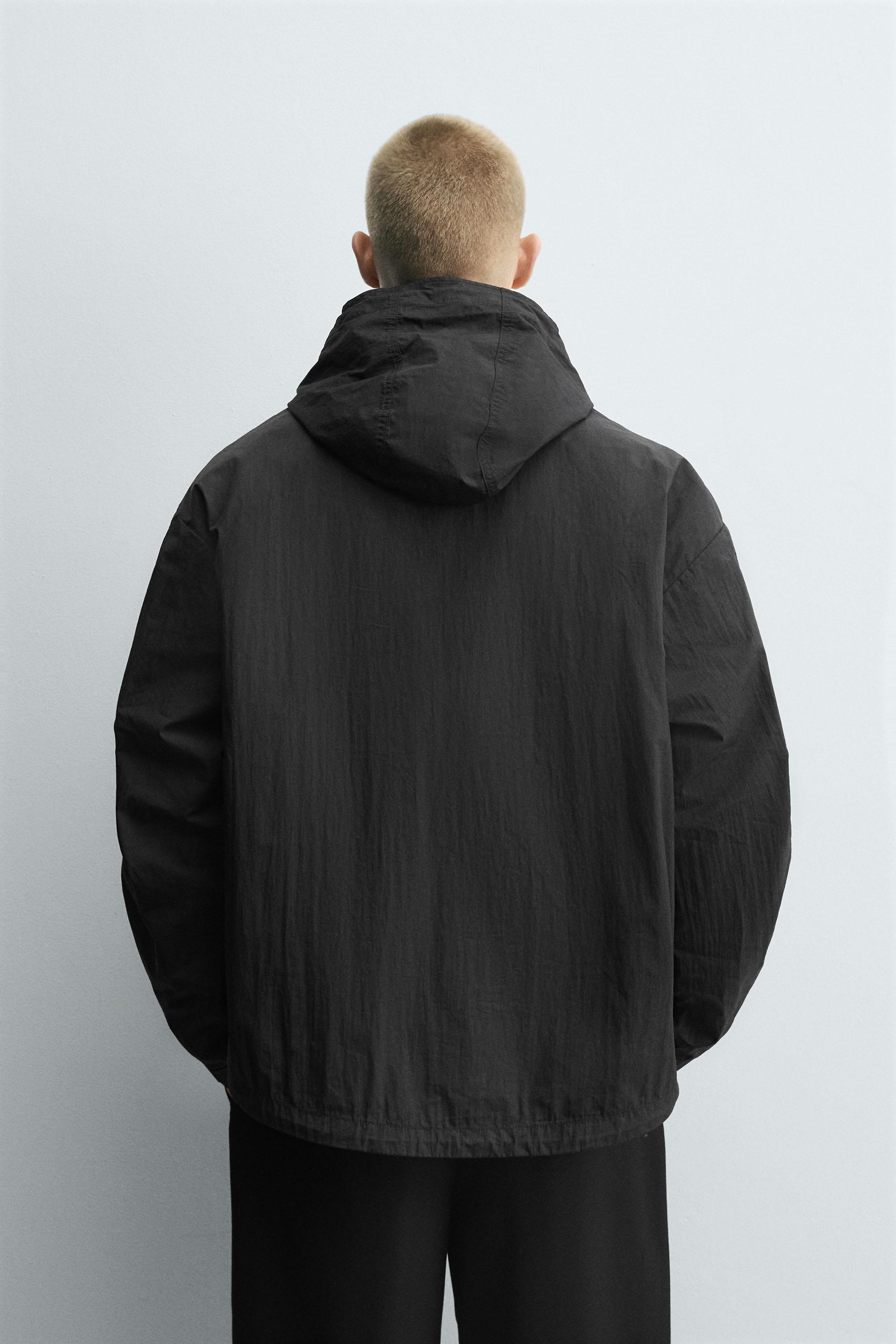 ZARA ORIGINS フード テクニカル ジャケット XL ブラック 2万 05854773800-e4.jpg?ts=