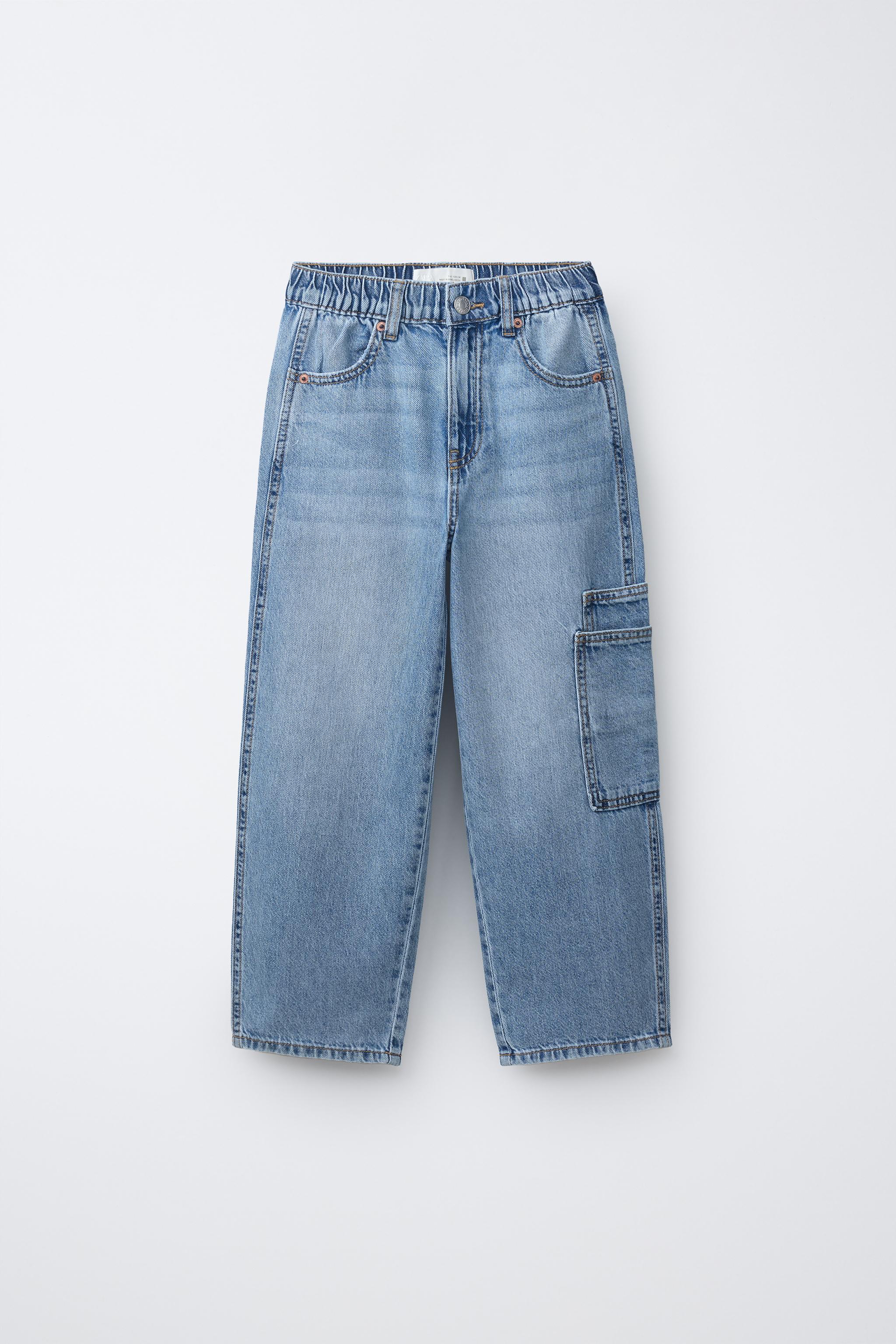 ルーズフィット カーゴデニムパンツ - ライトブルー | ZARA Japan / 日本