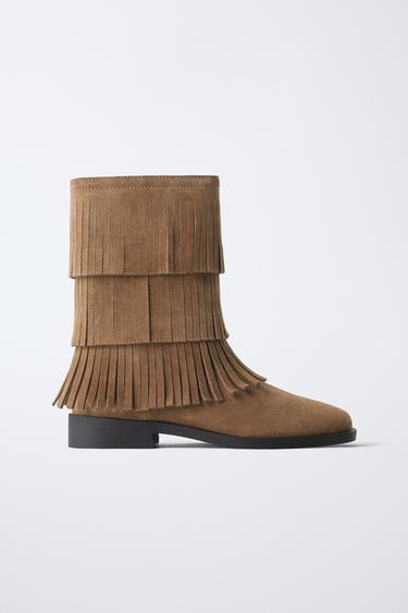 BOTA FLECOS - Marrón de Zara
