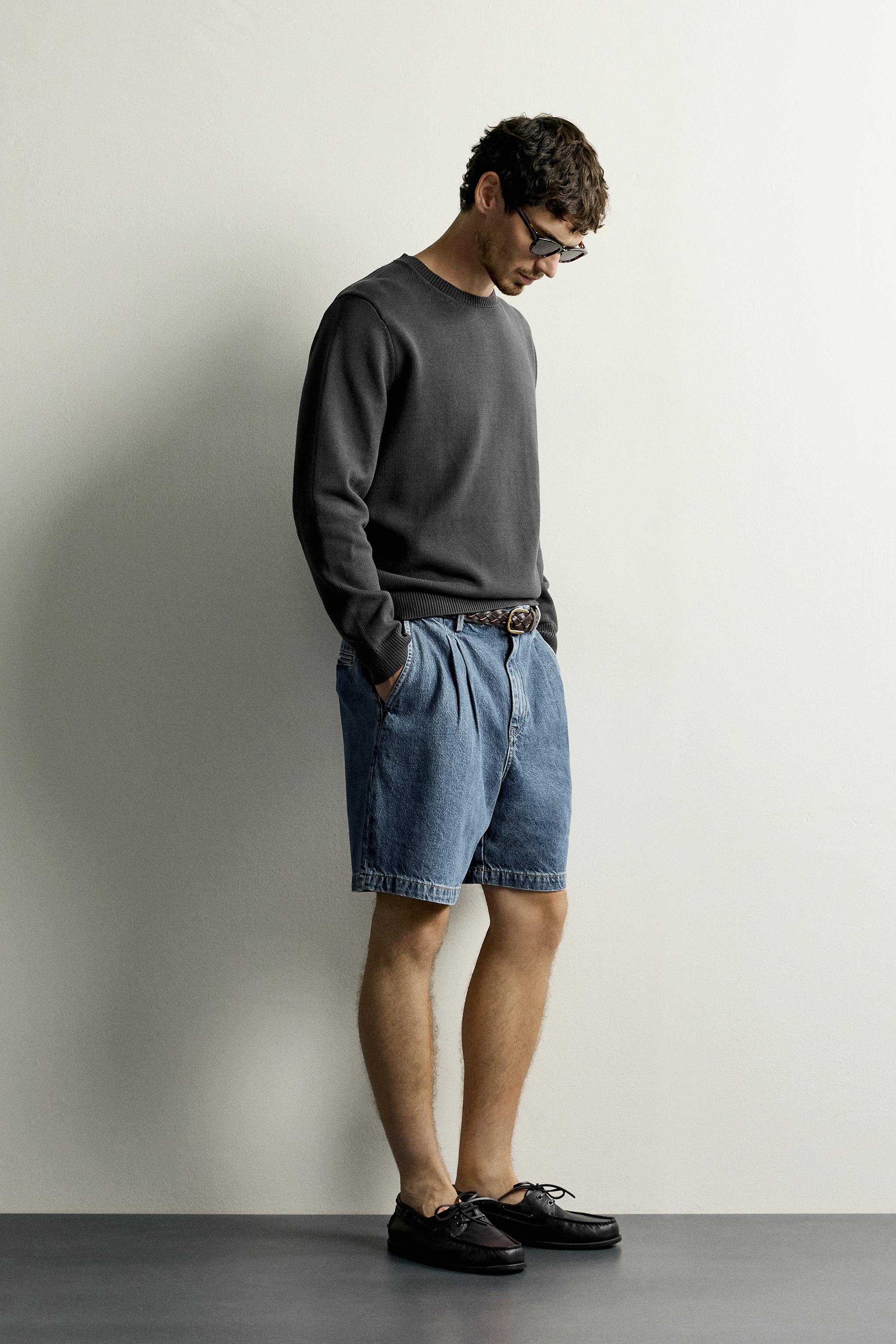 Мужские свитеры Zara COTTON REGULAR FIT JUMPER — фото 4