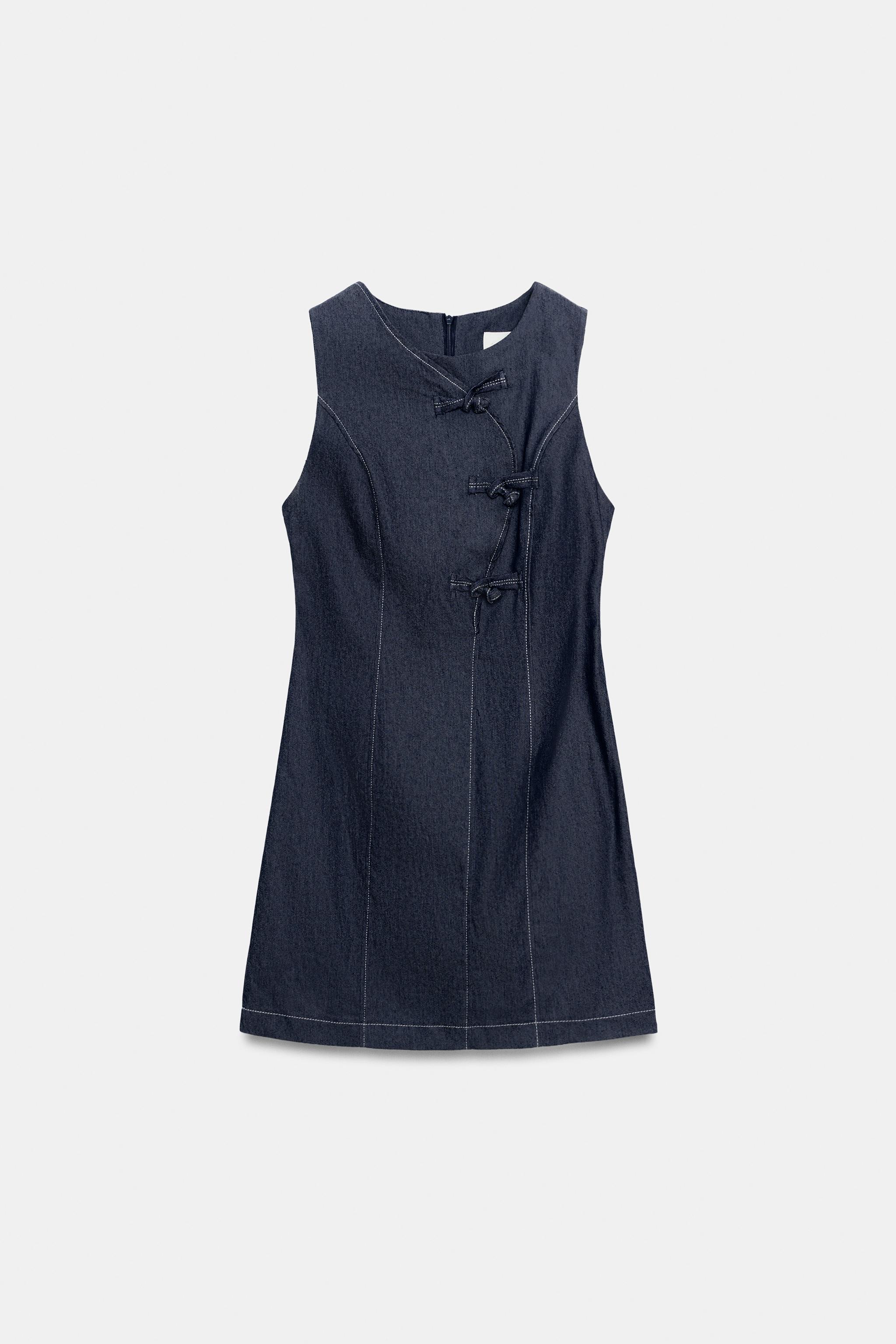 Zara SÜSLÜ DÜĞMELİ KISA ELBİSE görsel 7