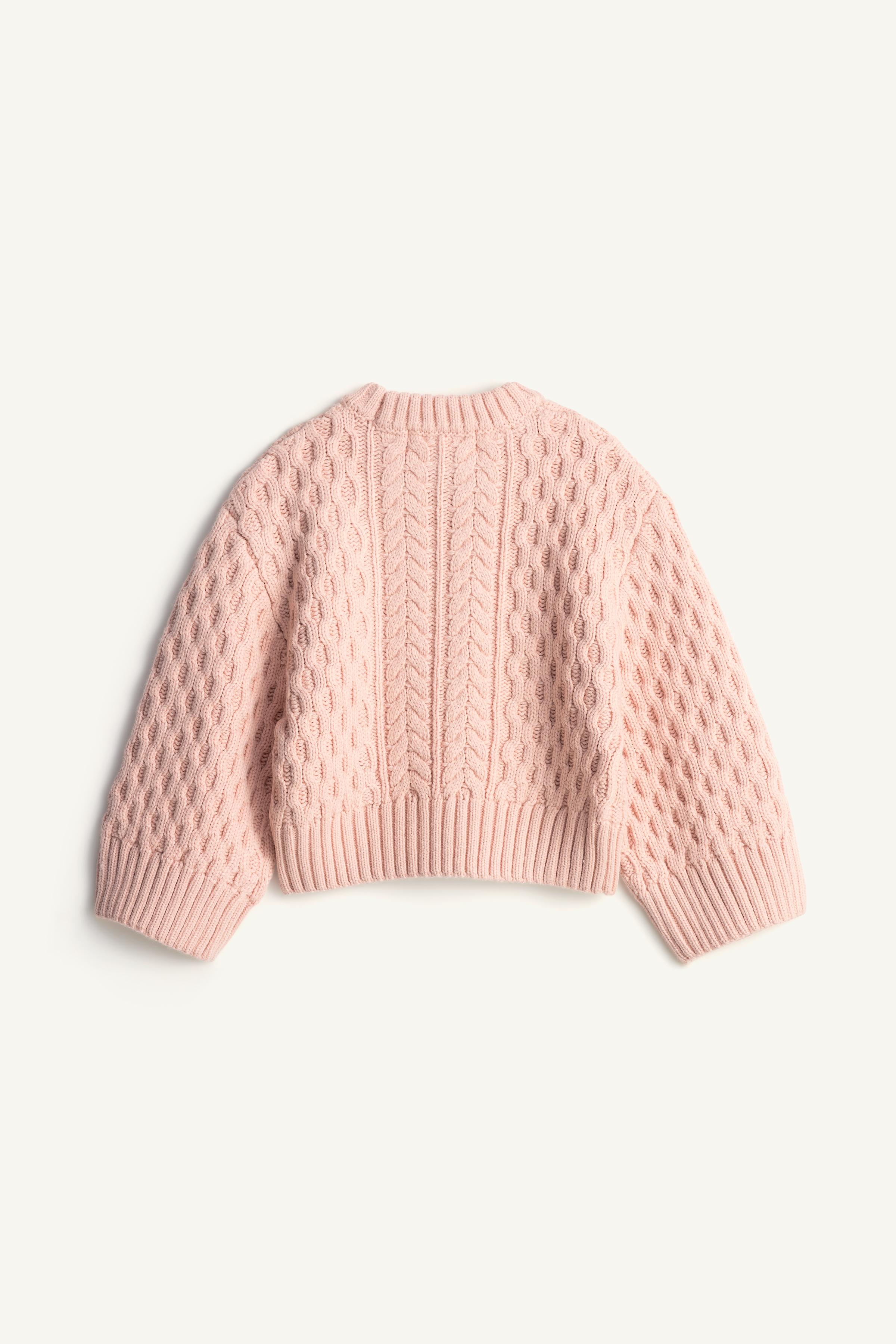 PULL EN MAILLE TORSADÉE AVEC LAINE ÉDITION LIMITÉE