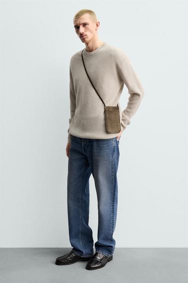 ΔΕΡΜΑΤΙΝΗ ΤΣΑΝΤΑ ΧΙΑΣΤΙ - Πράσινο χακί του Zara - Εικόνα 0