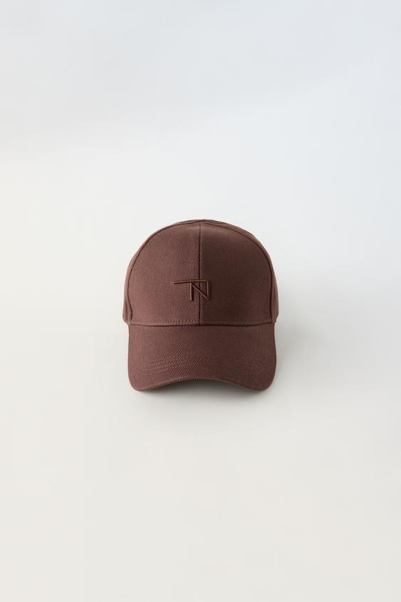 EMBROIDERED VISOR CAP TRUE NEUTRALS - Brown