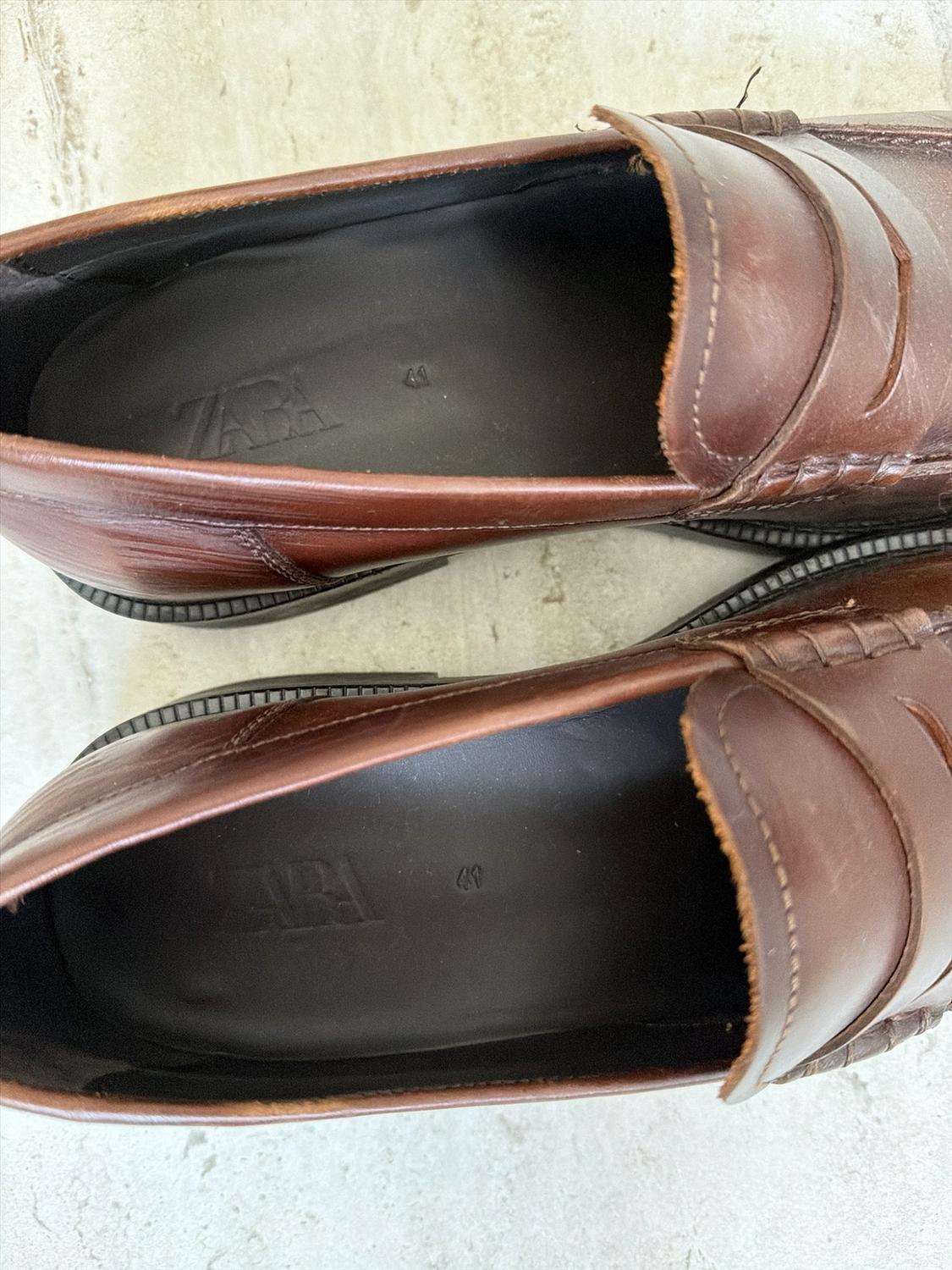 LEATHER PENNY STRAP LOAFERS - Image 6