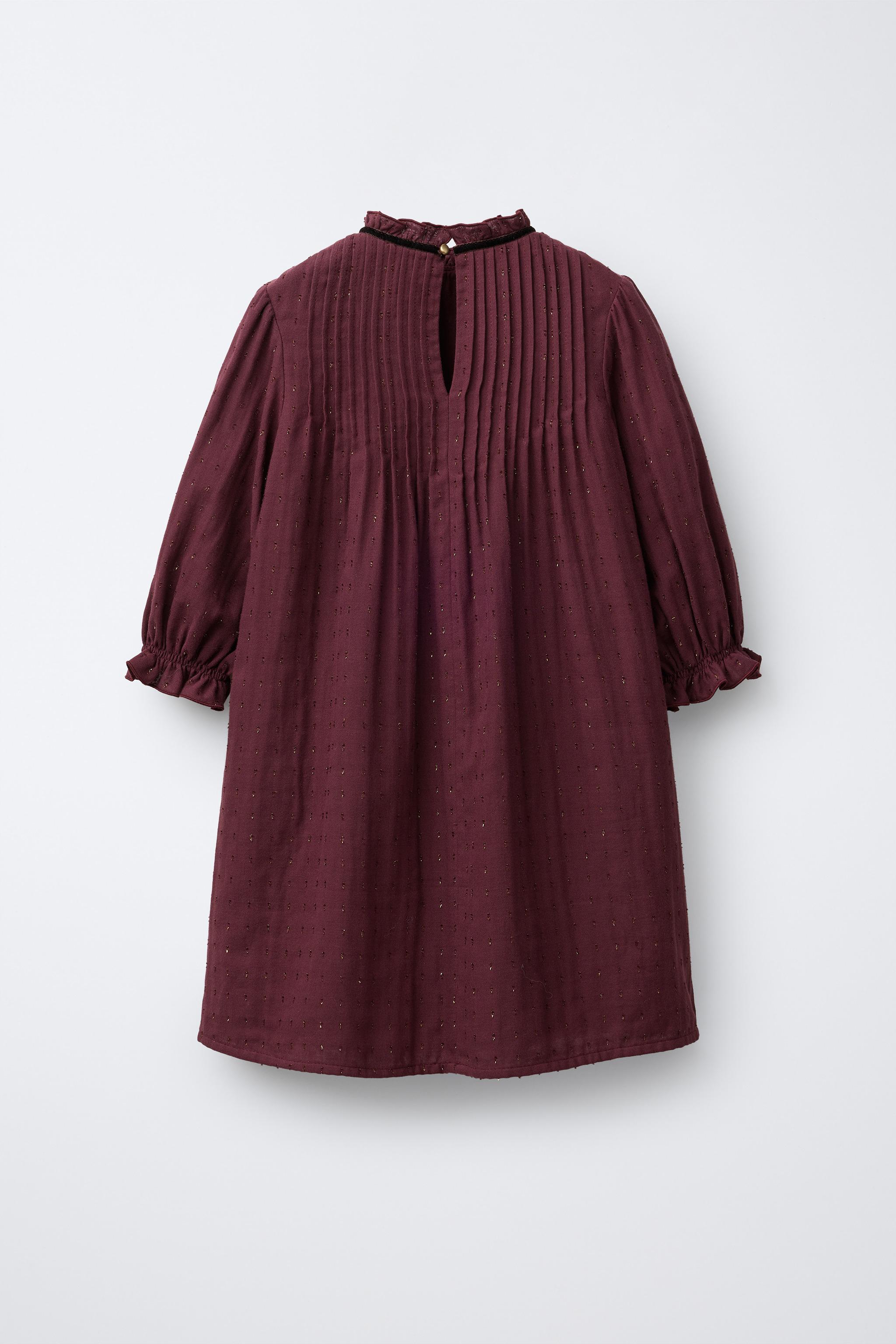 SHINY DOTTED MESH DRESS