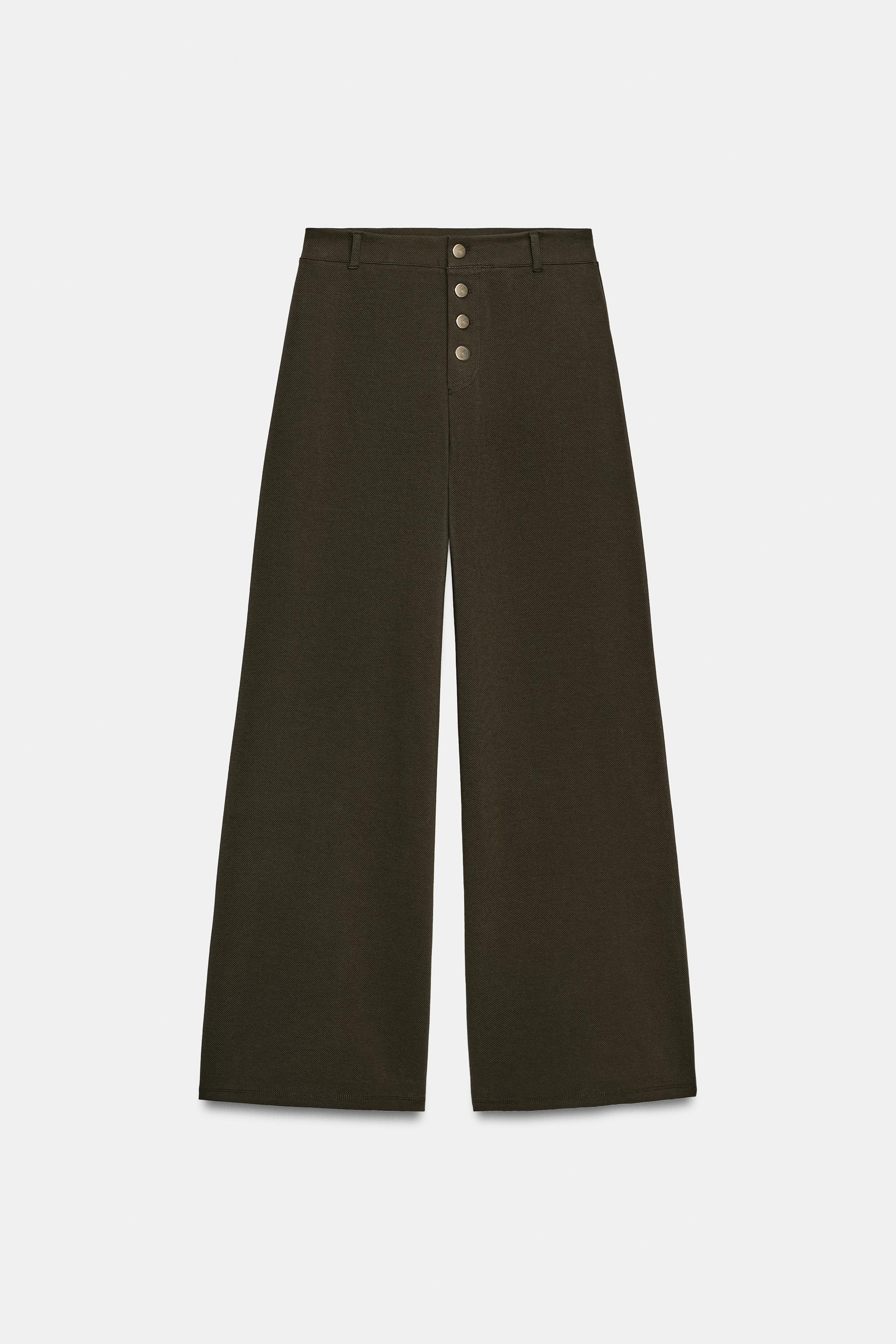 STRAIGHT LEG BUTTON PANTS
