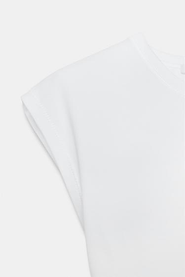 T-SHIRT EN COTON - Blanc de Zara - Image 6