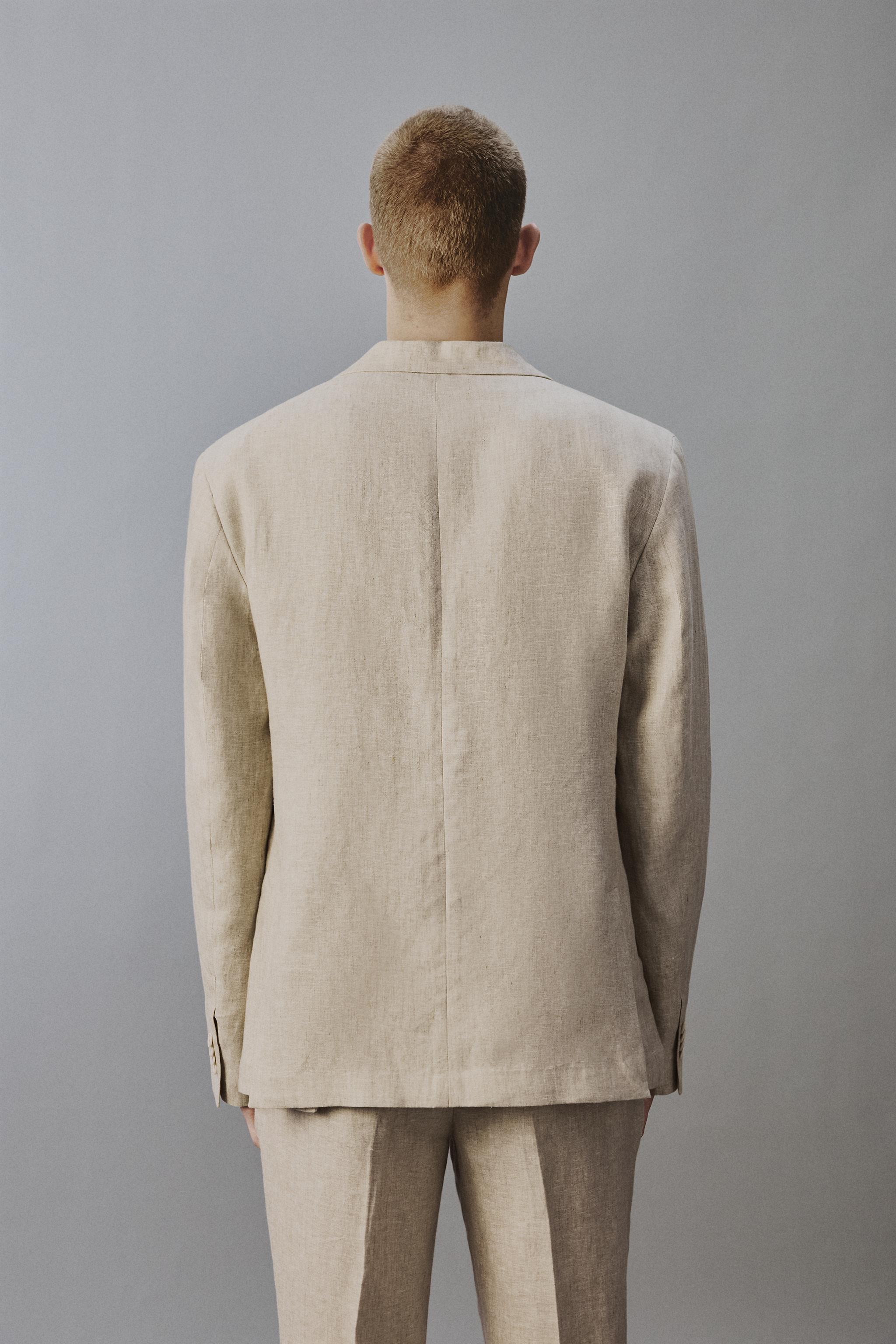100% LINEN SUIT JACKET