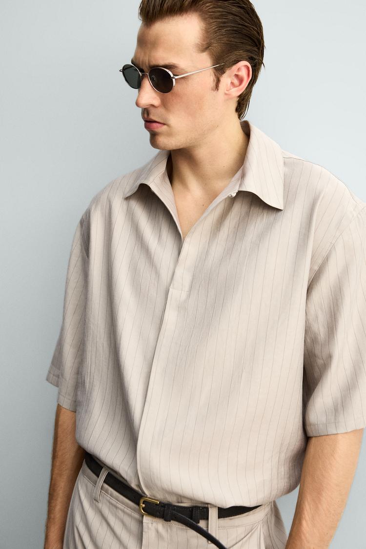 Camisa fluida de corte relajado 5