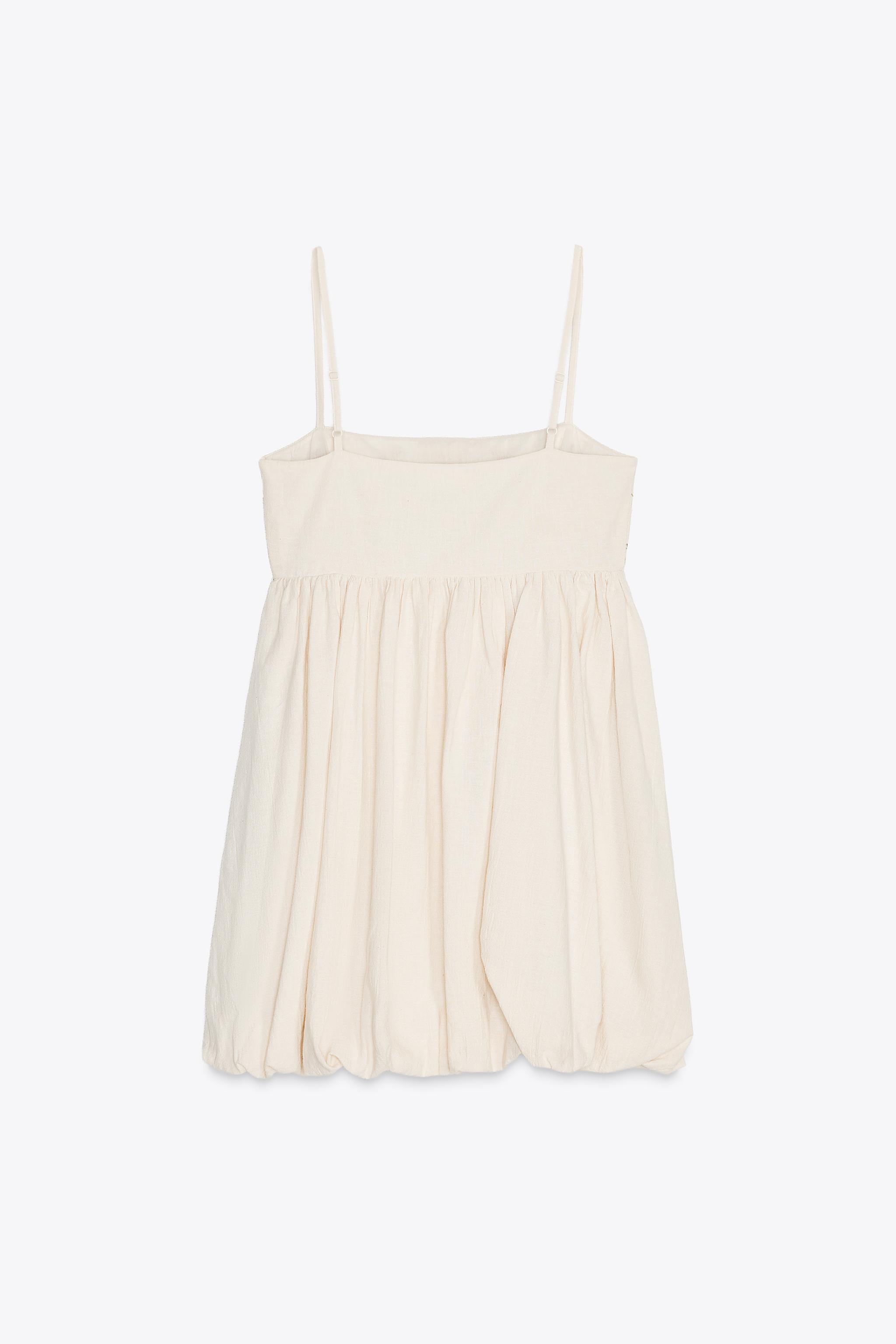 ROBE COURTE BRODERIES FLEURS ZW COLLECTION