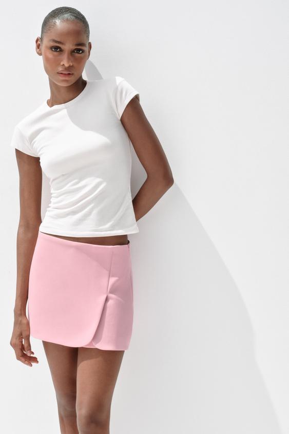 Zara Italia Gonna Pantalone Fiocco Zara Pantaloncino Gonna Zara