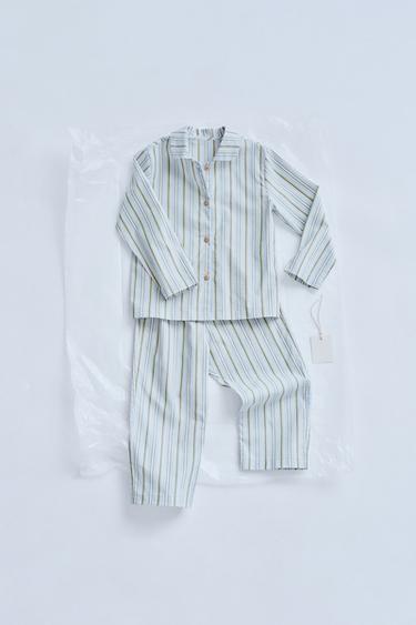ZARA TIMELESS - STRIPED SHIRT PYJAMAS - Blue by Zara