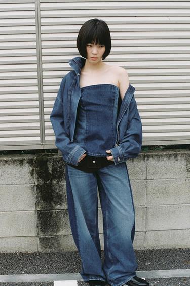 TRF DENIM JACKET - Blue by Zara