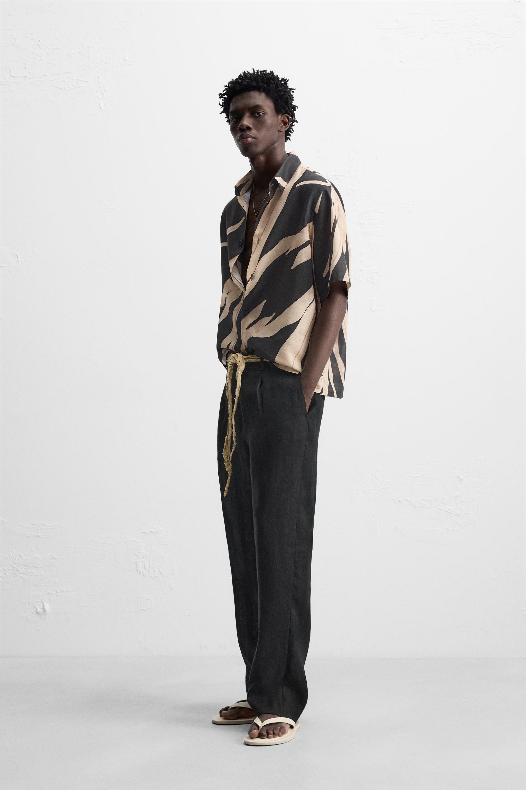 ZARA リーフ柄シャツ 4922/607 07380557025-a1.jpg?ts=