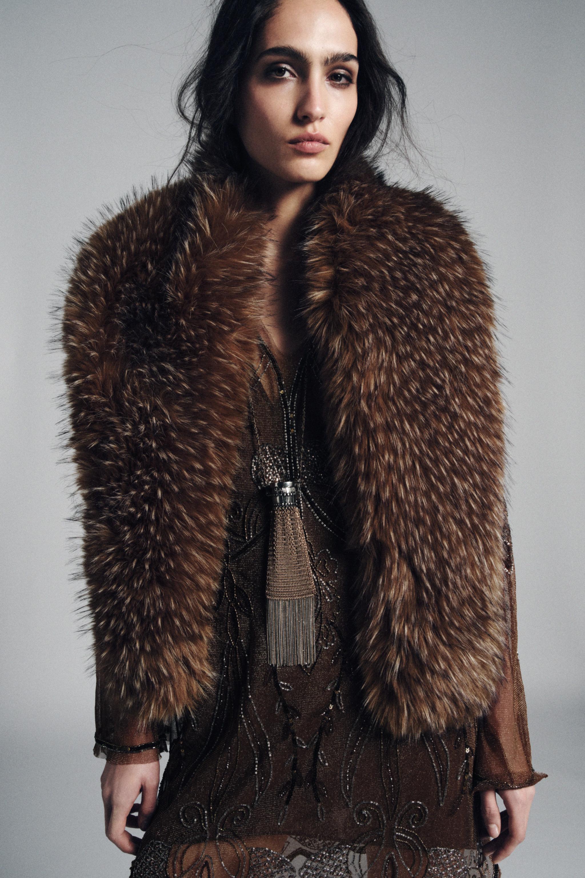 MARLED FAUX FUR SCARF