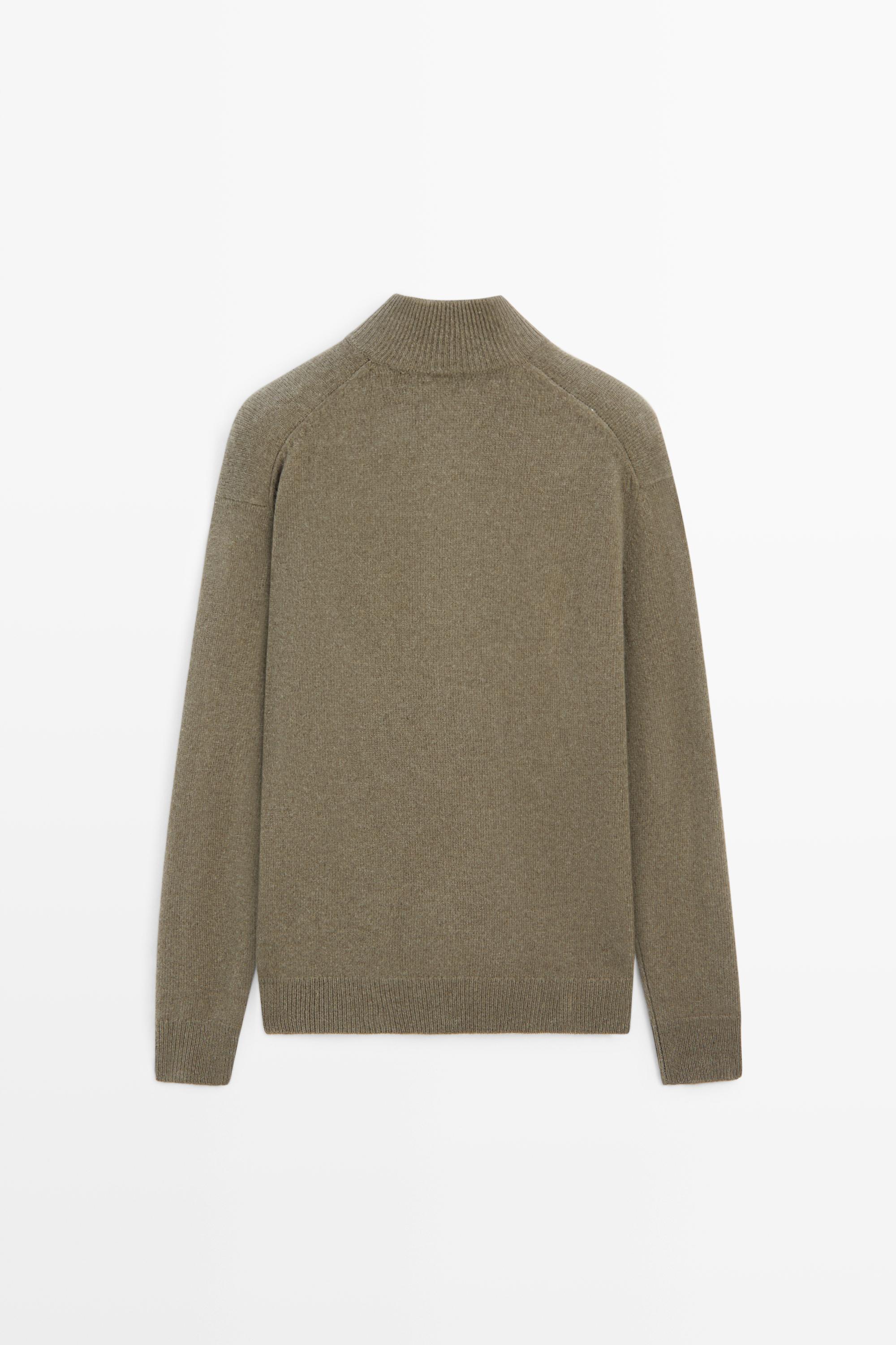 Pull en maille col cheminée 100 % laine