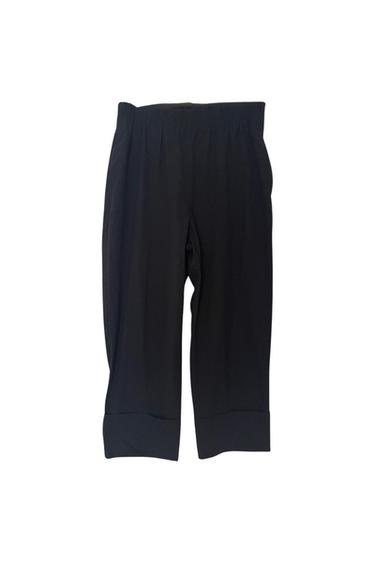 PANTALON LARGE À REVERS NOIR
