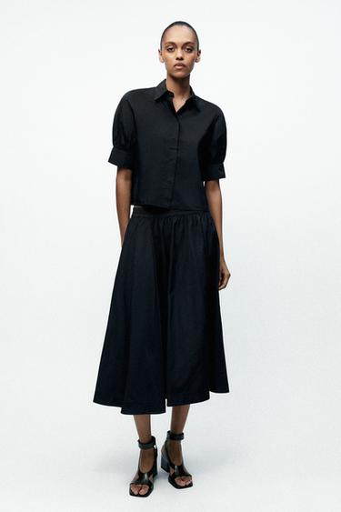 CAMISA MANGA CORTA ZW COLLECTION - Negro de Zara