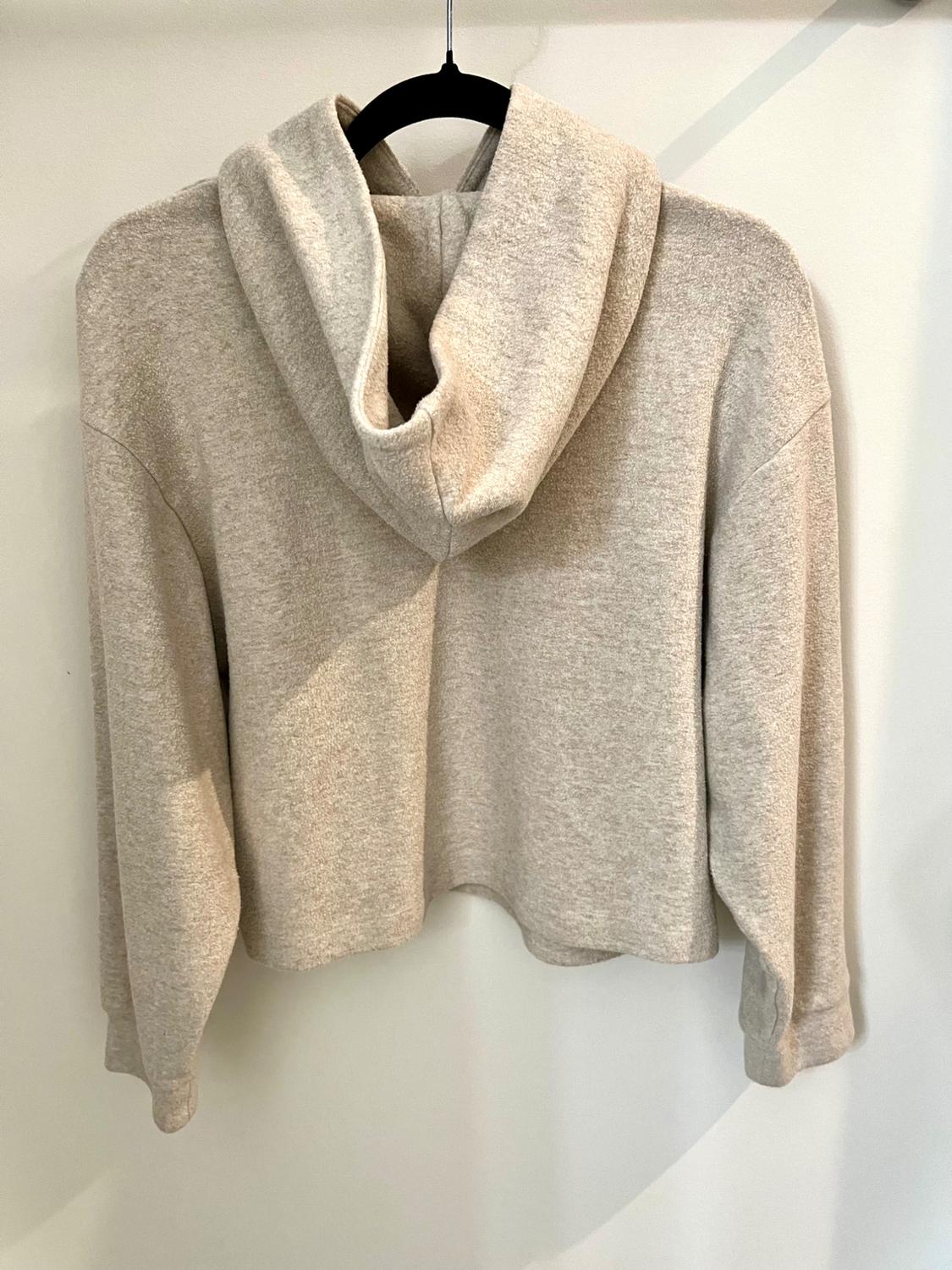 PLUSH SOFT PRINT HOODED SWEATSHIRT - Image 2