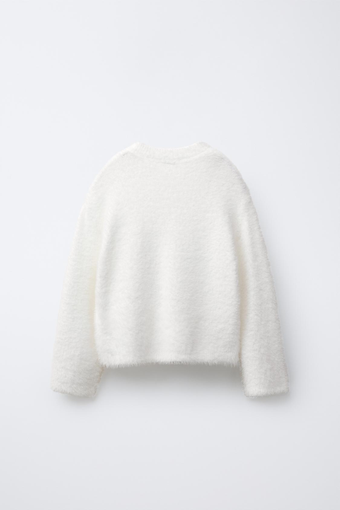 HAIR EFFECT KNIT SWEATER