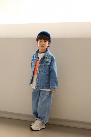 Zara 燈籠牛仔褲 - 中藍色